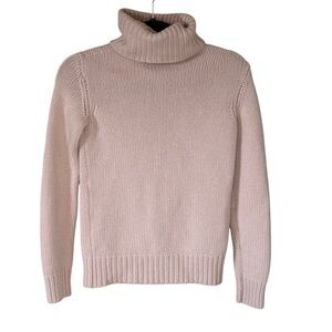 Ralph Lauren Purple Label Cashmere Turtleneck Sweater Pink S Made in Italy